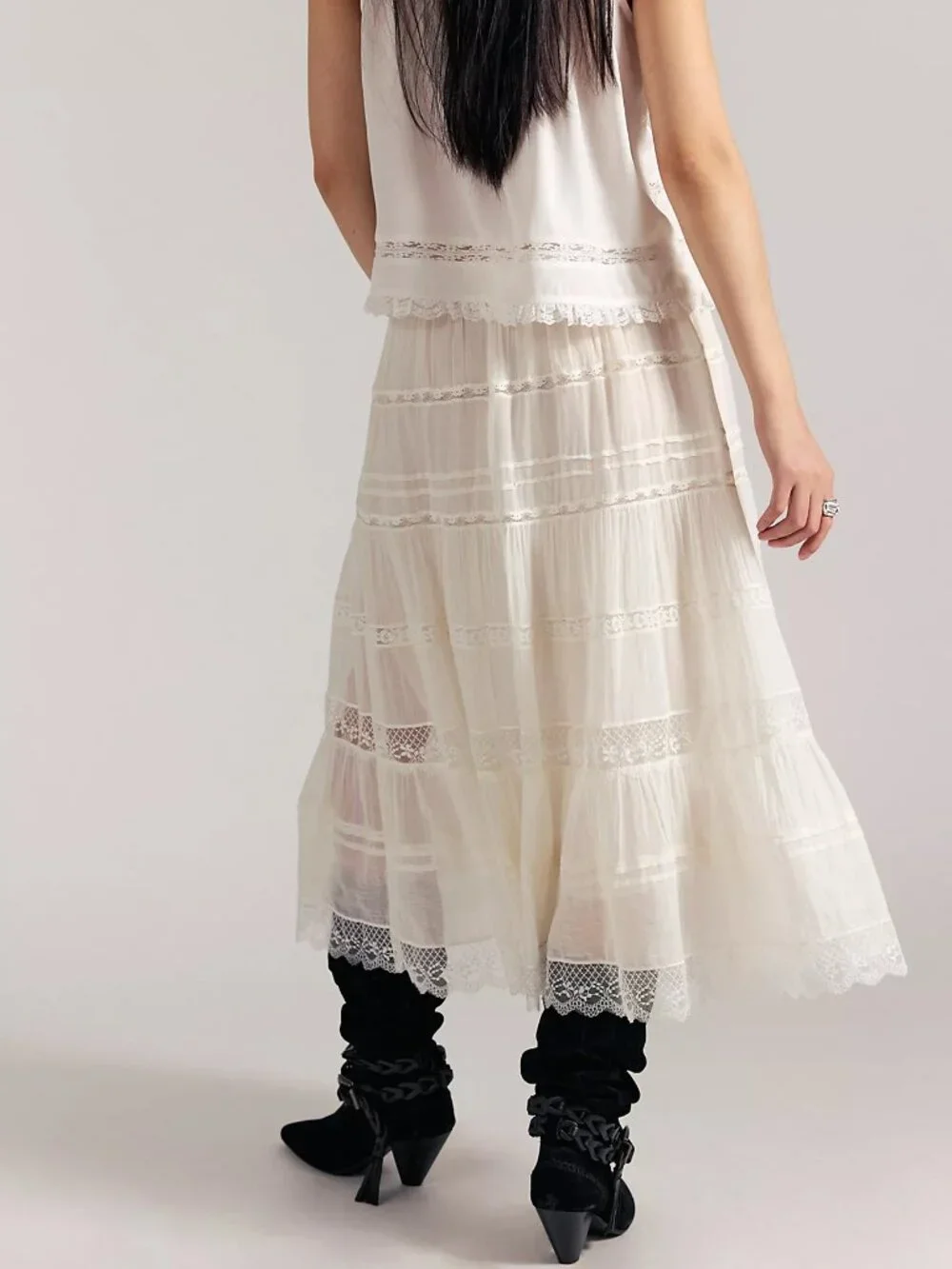 FP One Lily Lace Maxi Skirt - Picture 2 of 3